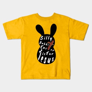 Silly Rabbit Easter is for Jesus tee, happy easter day funny gift, easter bunny Kids T-Shirt